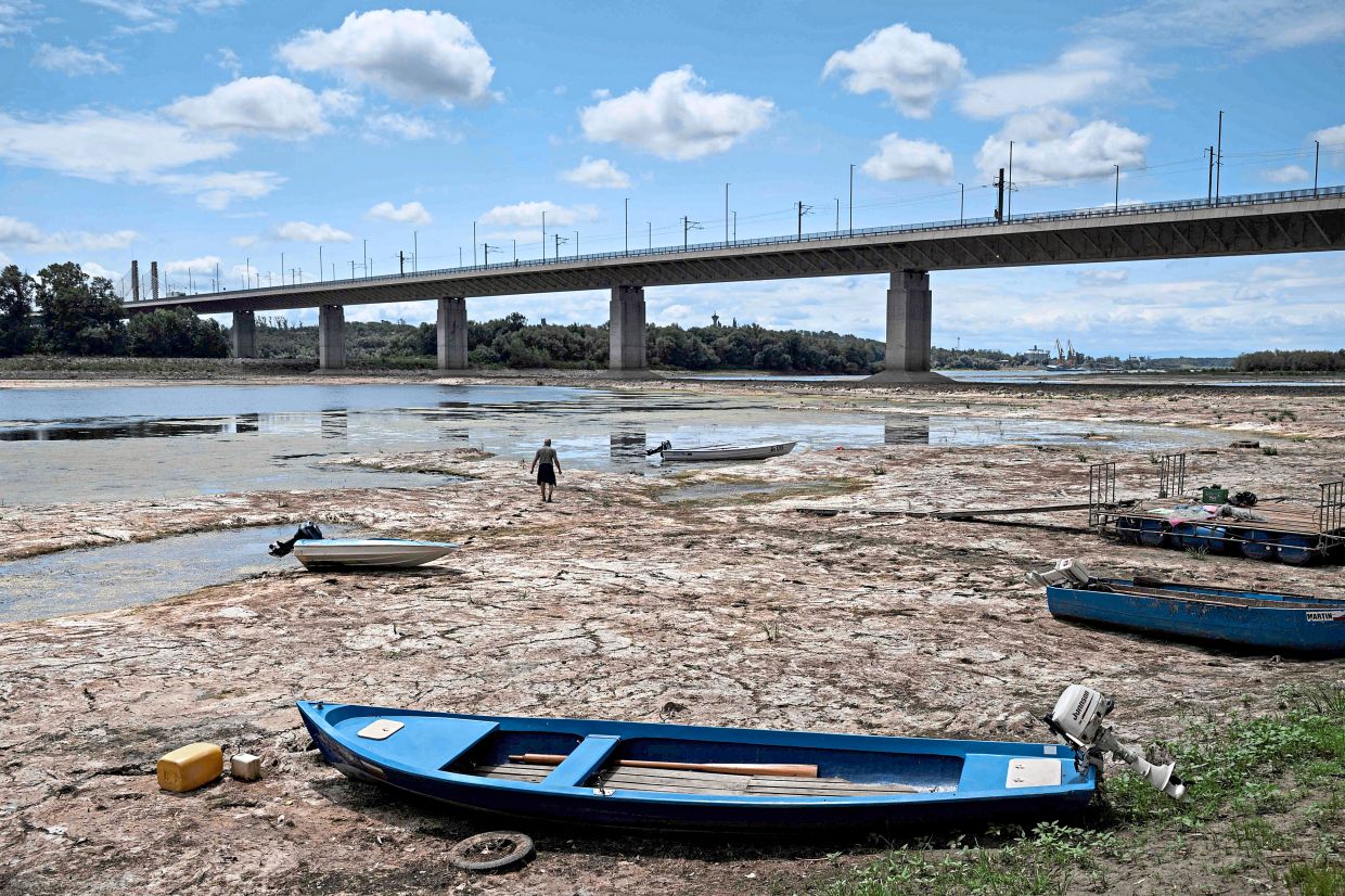 Danube hits record lows as drought grips Central Europe, disrupting shipping and power generation