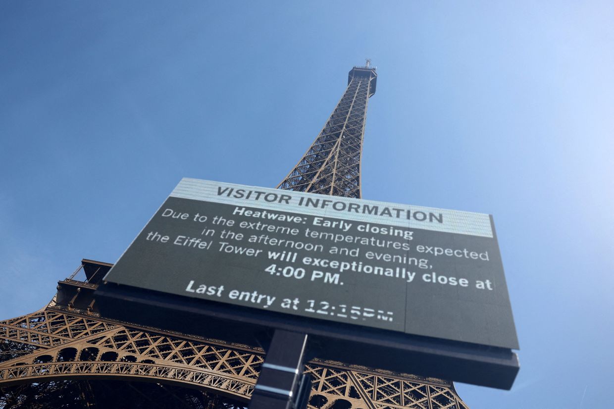 Paris heatwave forces early closures of iconic attractions, frustrating international visitors