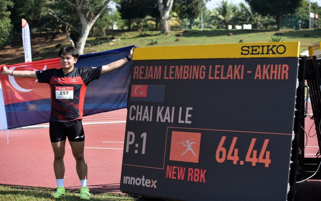 Johor's Kai Le Shatters 26-Year SUKMA Javelin Record at Selangor Games