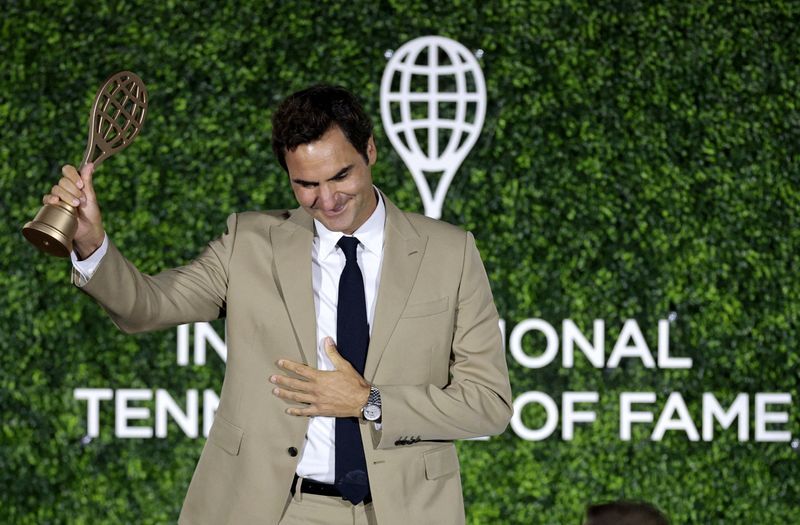 Federer inducts into Tennis Hall of Fame, reflects on legacy beyond trophies