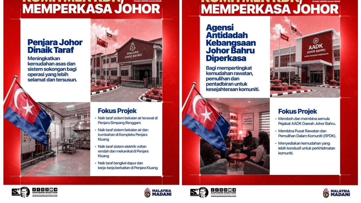 Home Ministry Launches Major Infrastructure Drive Across Johor's Security and Public Services