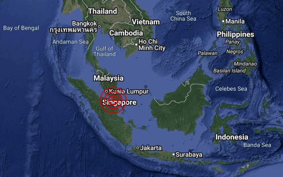Magnitude 3.1 Earthquake Strikes Off Batu Pahat Waters