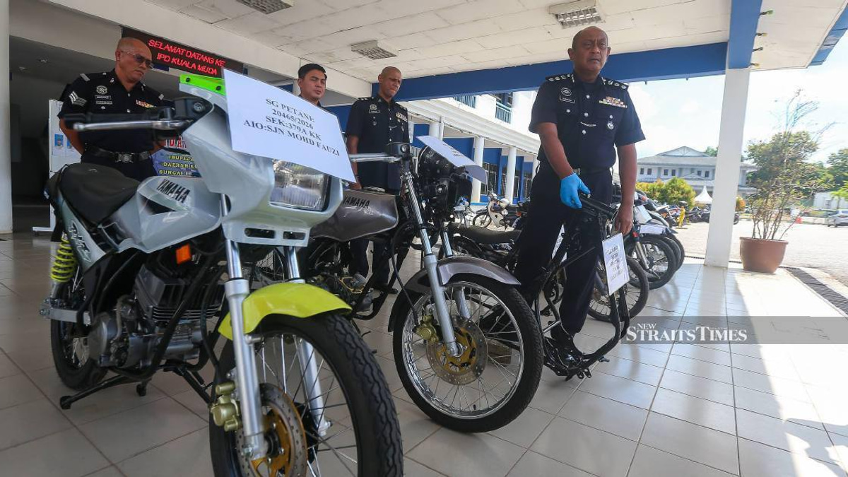 Four Teenagers Arrested Over Organised Motorcycle Theft Ring in Sungai Petani