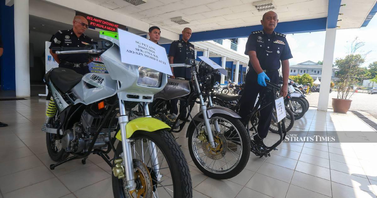 Four Teenagers Arrested Over Organised Motorcycle Theft Ring in Sungai Petani
