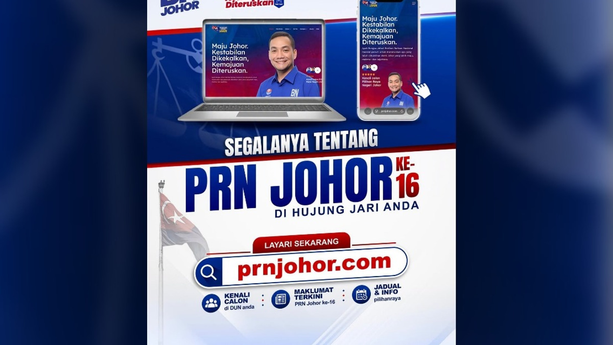 BN Directs Voters to Official Website for Candidate Information During Johor Campaign