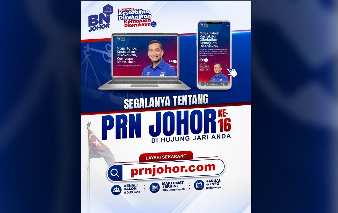 BN Directs Voters to Official Website for Candidate Information During Johor Campaign