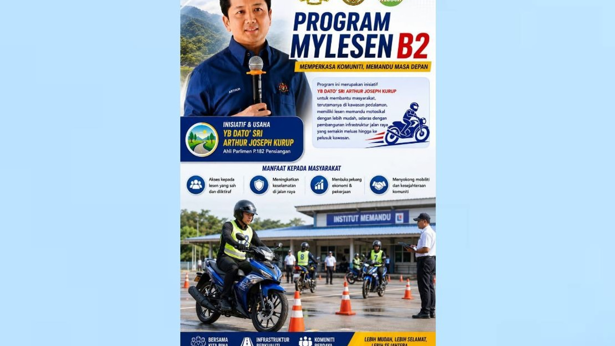 MyLesen B2 Programme Returns to Pensiangan, Bringing Motorcycle Licencing to Sabah's Rural Communities