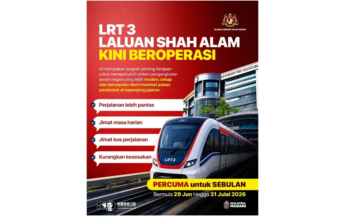 LRT3 Shah Alam Launch Signals MADANI Government's Push for Integrated Urban Transport