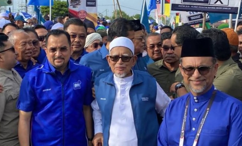 Perikatan and Barisan to jointly campaign in Negeri Sembilan state election, says PAS leader Hadi