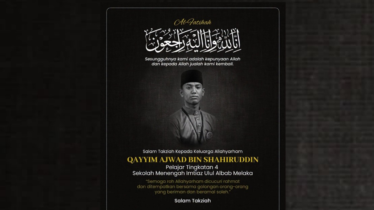 Ahmad Zahid Mourns Death of Student Injured in Melaka Road Accident