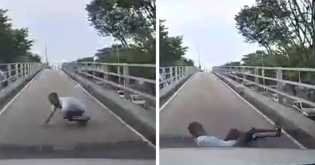 Myanmar National Who Fell from Batu Lanchang Flyover Had Prior Arrest Record, Police Reveal