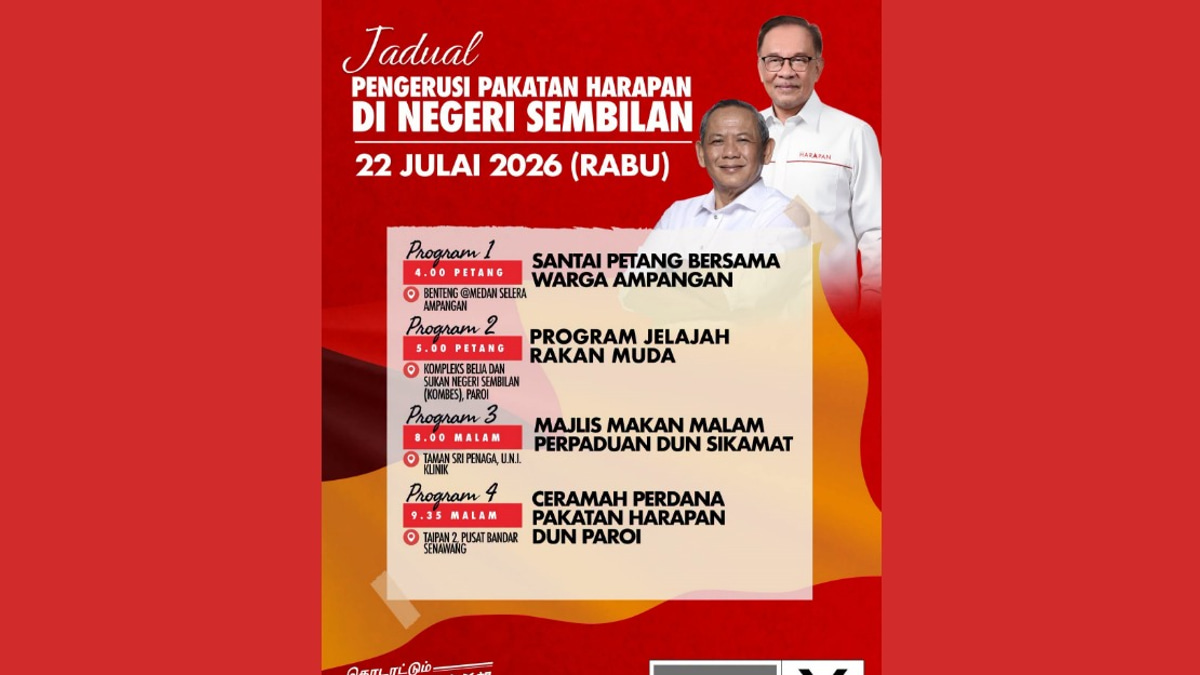Anwar Launches Intensive Campaign Push in Negeri Sembilan Ahead of August State Election