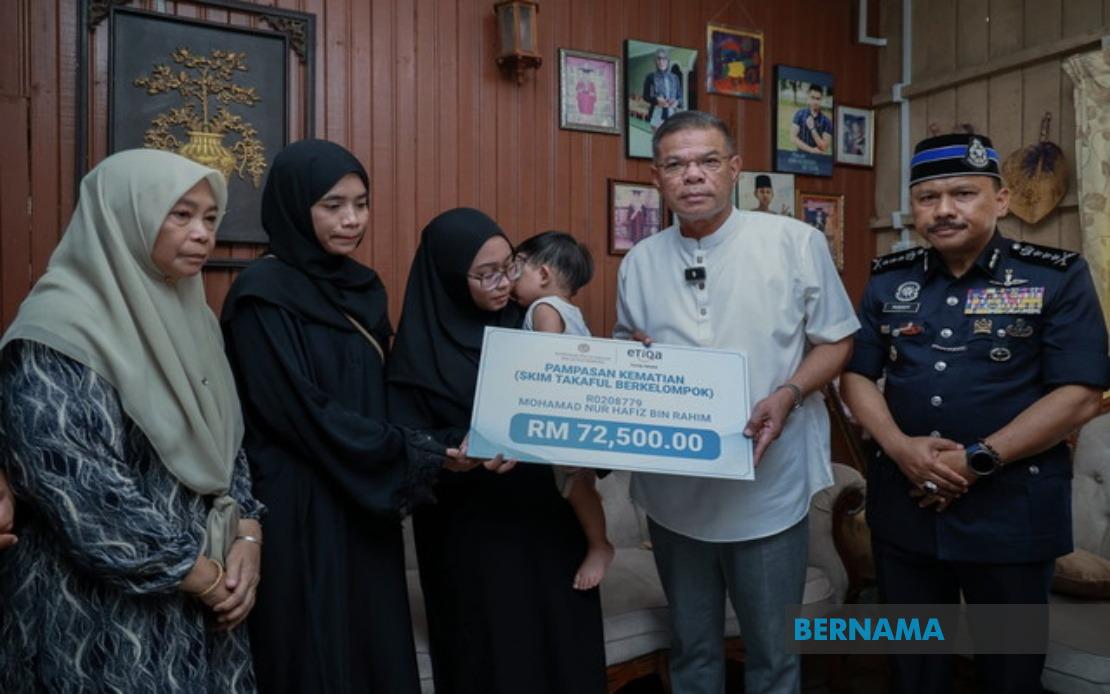 PDRM Fast-tracks Welfare Package for Family of Sabah Officer Who Died in Electrical Accident
