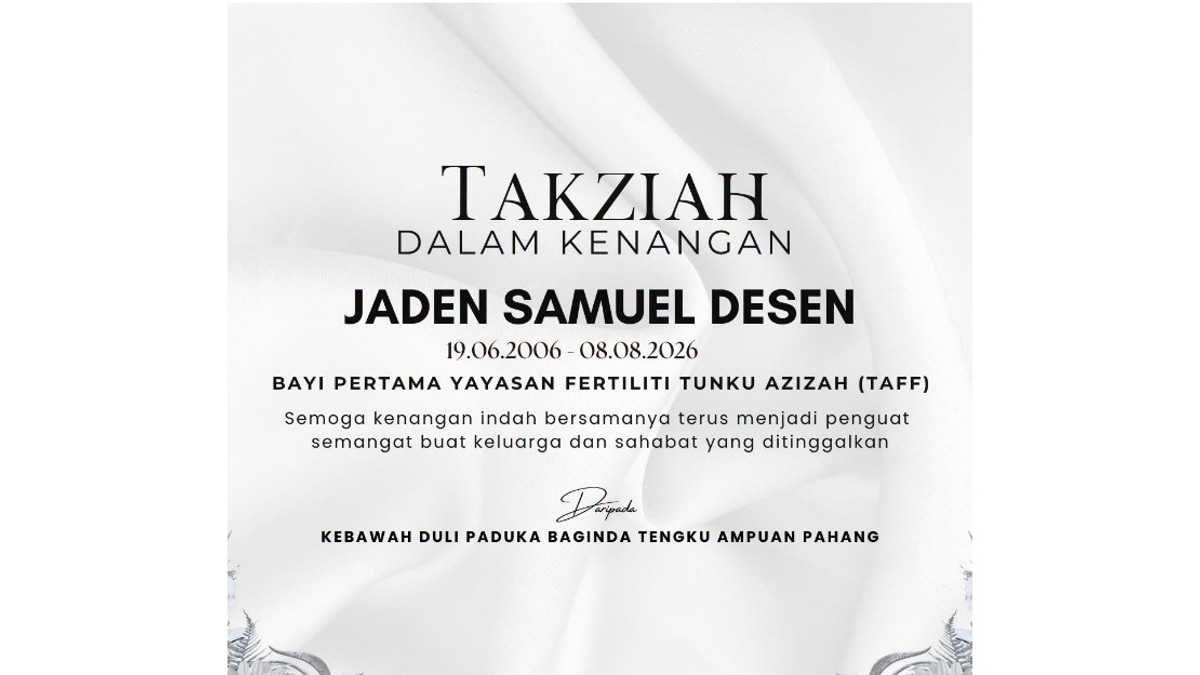 Tunku Azizah Mourns Death of First IVF Baby Born Through Her Foundation