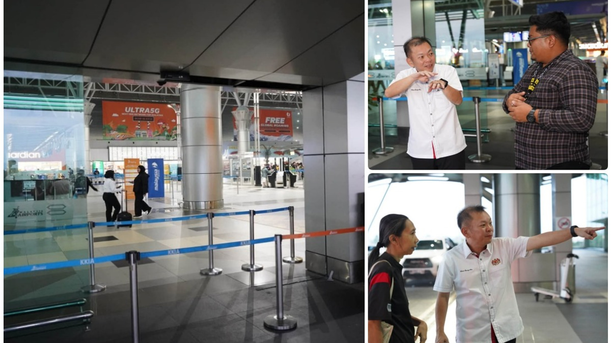 Woman Driver Injured After SUV Crashes Through Glass Doors at Kota Kinabalu Airport Terminal