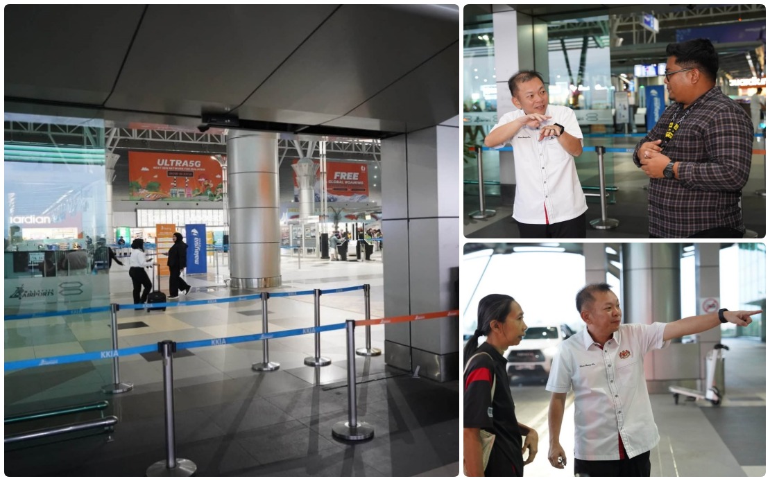 Woman Driver Injured After SUV Crashes Through Glass Doors at Kota Kinabalu Airport Terminal