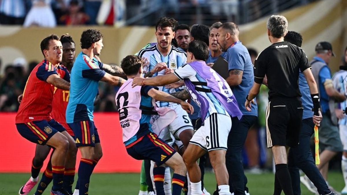 FIFA to investigate World Cup final brawl between Spain and Argentina