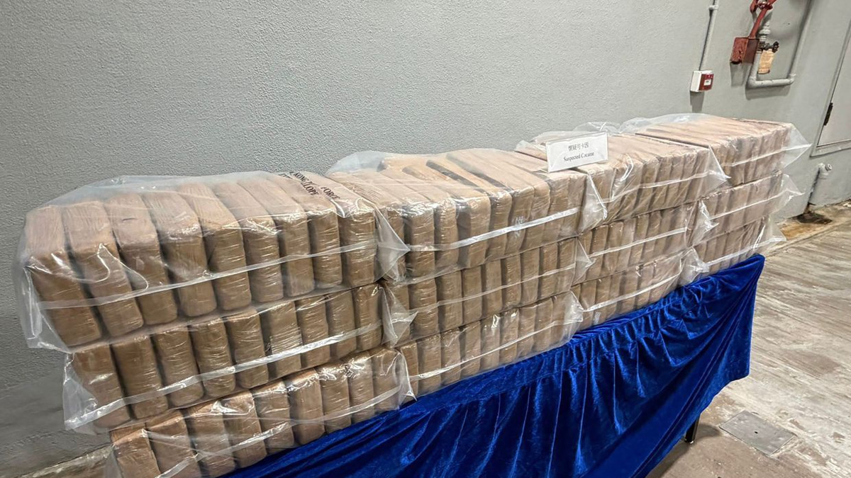 Hong Kong police seize 361kg of cocaine in major trafficking operation