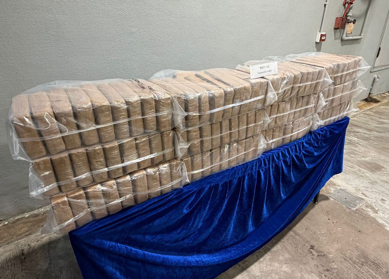 Hong Kong police seize 361kg of cocaine in major trafficking operation