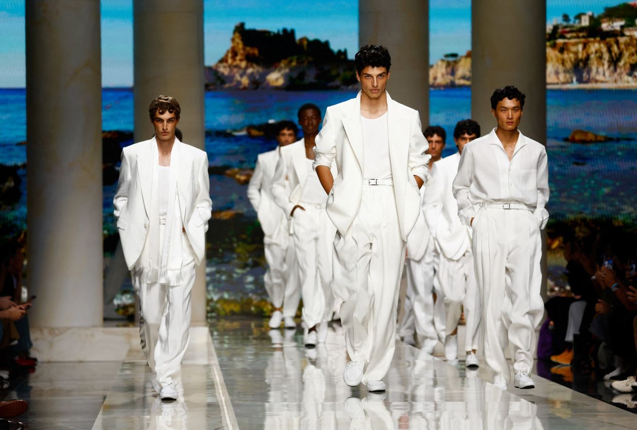 Milan's menswear shows restraint as designers navigate uncertainty with lighter silhouettes