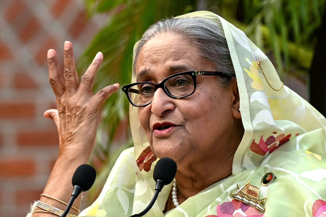 India Distances Itself from Sheikh Hasina's Virtual Address as Bangladesh Tightens Media Controls