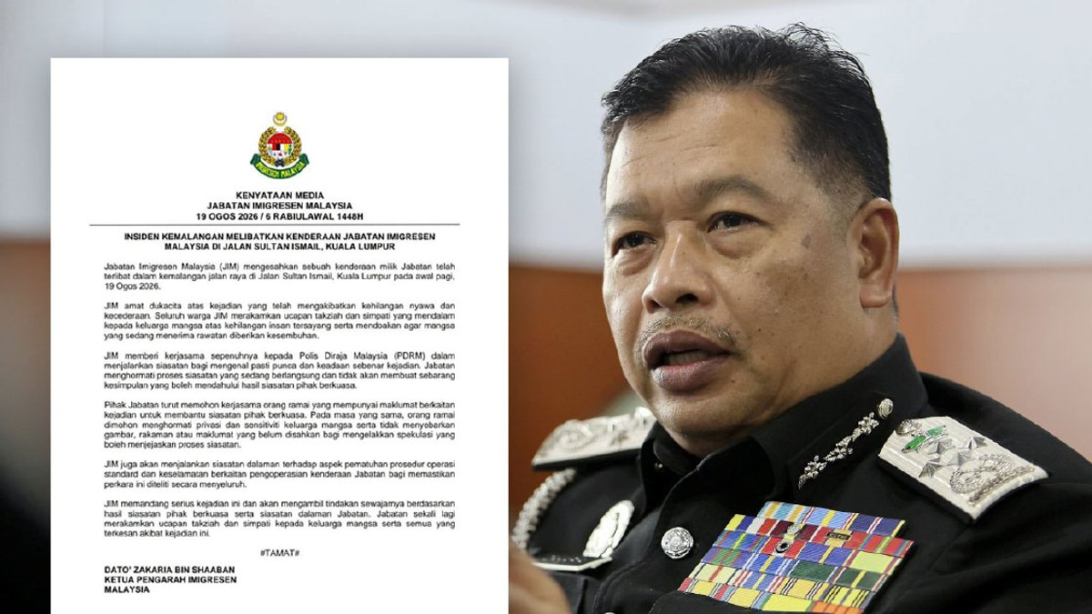 Immigration Department to launch internal investigation following fatal Jalan Sultan Ismail crash