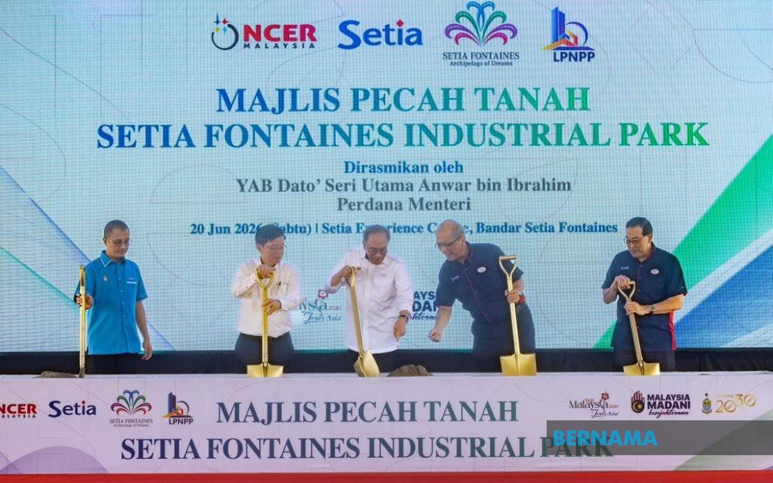 Development Must Benefit Middle and Lower-Income Groups, Anwar Stresses at Industrial Park Launch