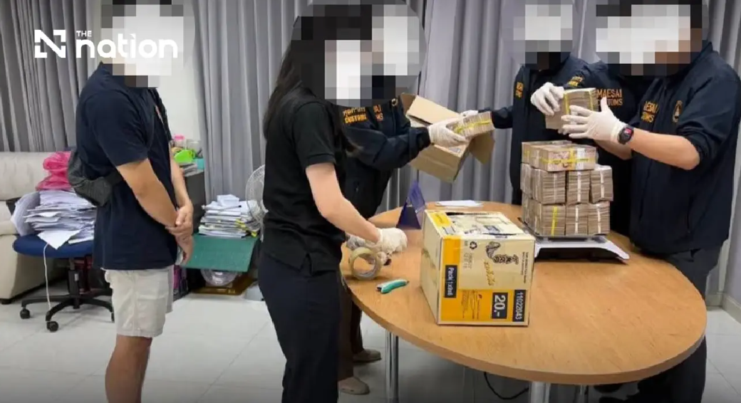 Thai authorities seize 23 million baht hidden in snack boxes at Myanmar border crossing