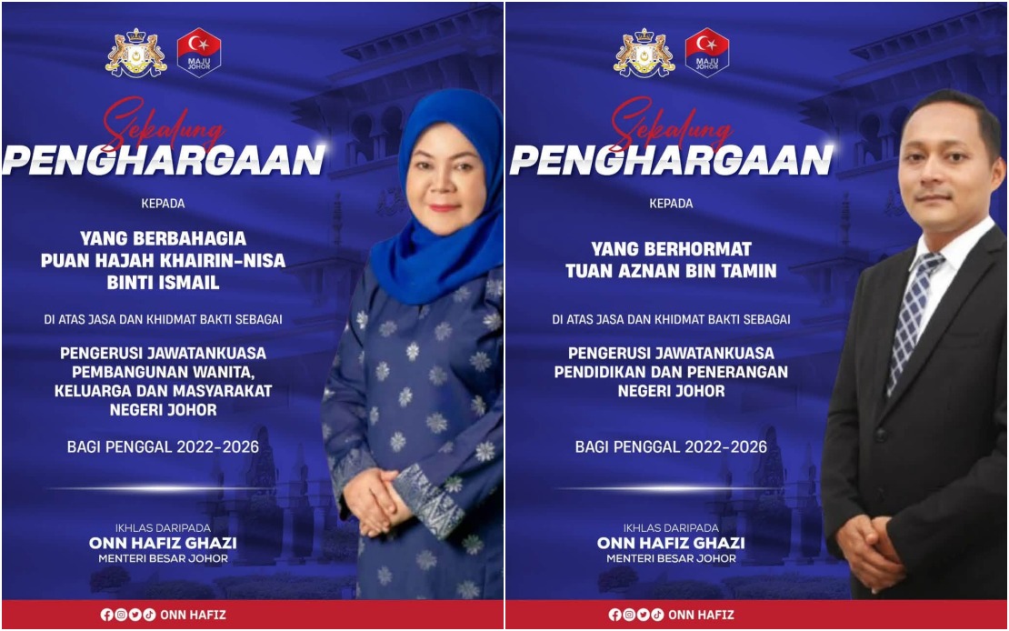 Onn Hafiz Acknowledges Former Exco Members' Service as Johor Cabinet Undergoes Reshuffle
