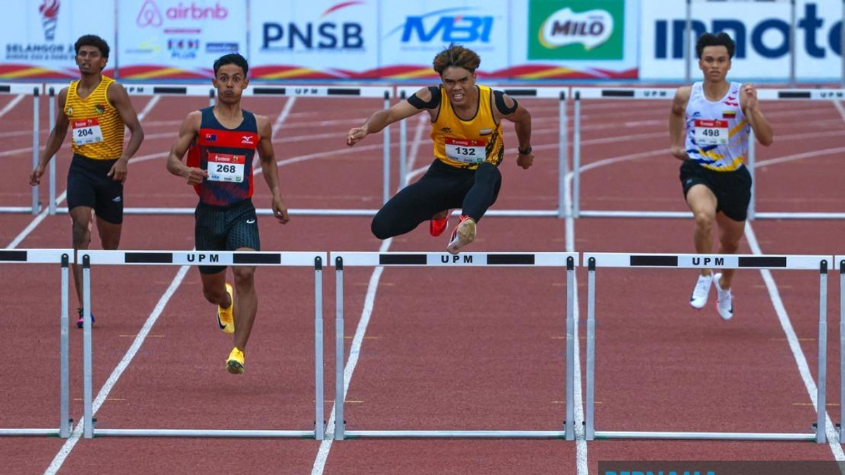 Perak's Adib Irfan Clinches First Athletics Gold at SUKMA 2026 with Dominant 400m Hurdles Run