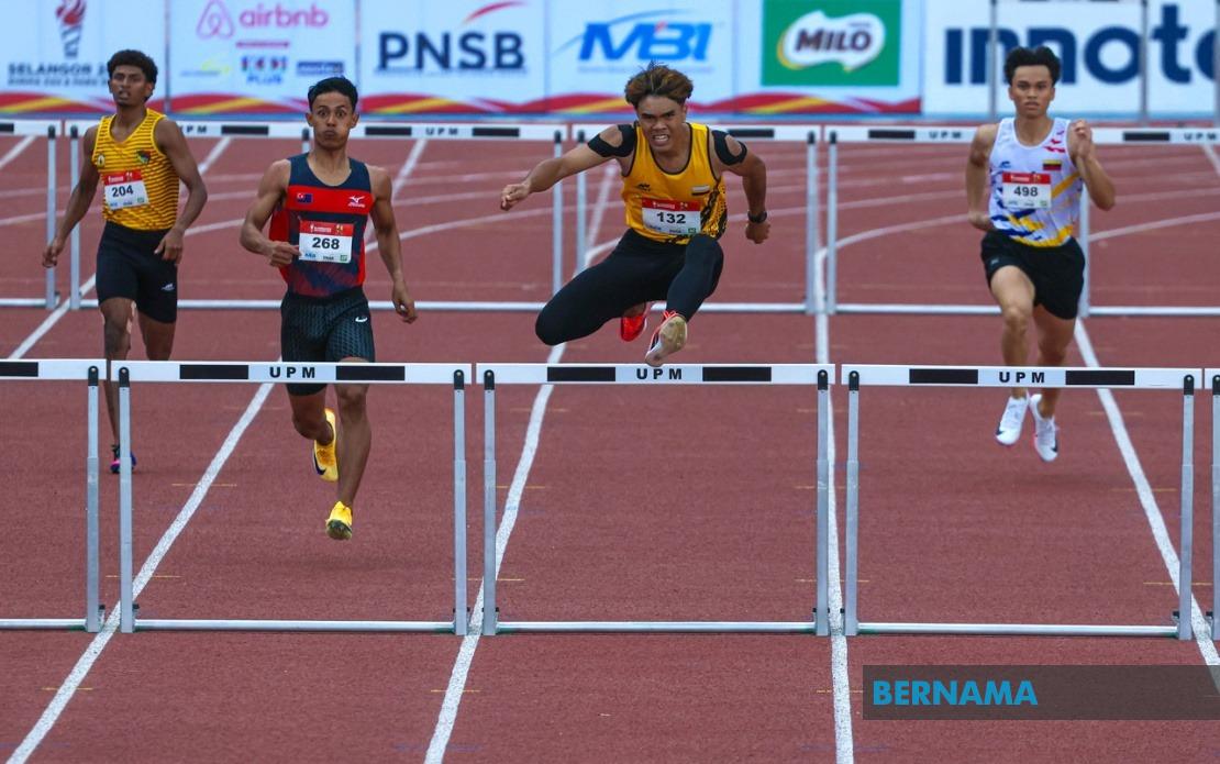 Perak's Adib Irfan Clinches First Athletics Gold at SUKMA 2026 with Dominant 400m Hurdles Run