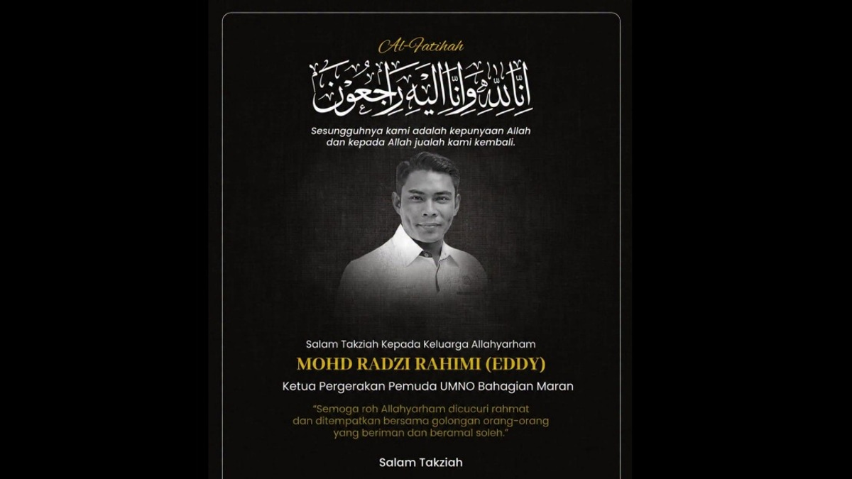 Mohd Radzi's Death a Profound Loss to UMNO, Says Ahmad Zahid